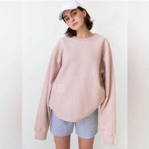 Mayfair The Label Light Pink Self Love Club Crewneck O/S